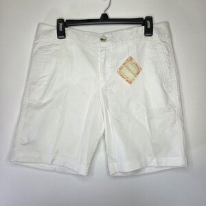 Dockers White Bermuda Shorts Sz 10